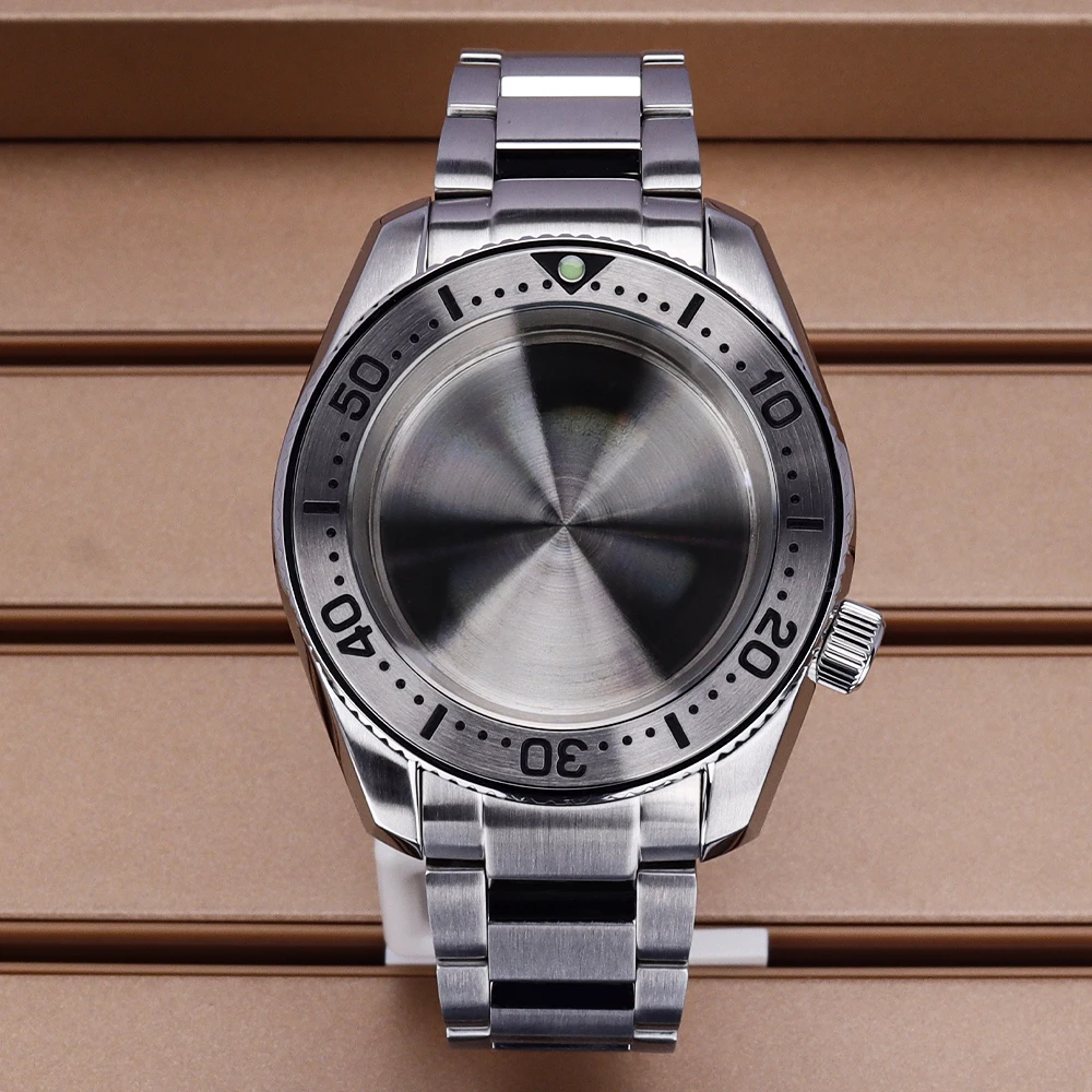 

SPB185J1/187J1 42mm Diver Watch Case Watchbands Sapphire Glass Waterproof For Seiko NH34 NH35 NH36/38 Movt 28.5mm Dial Accessory