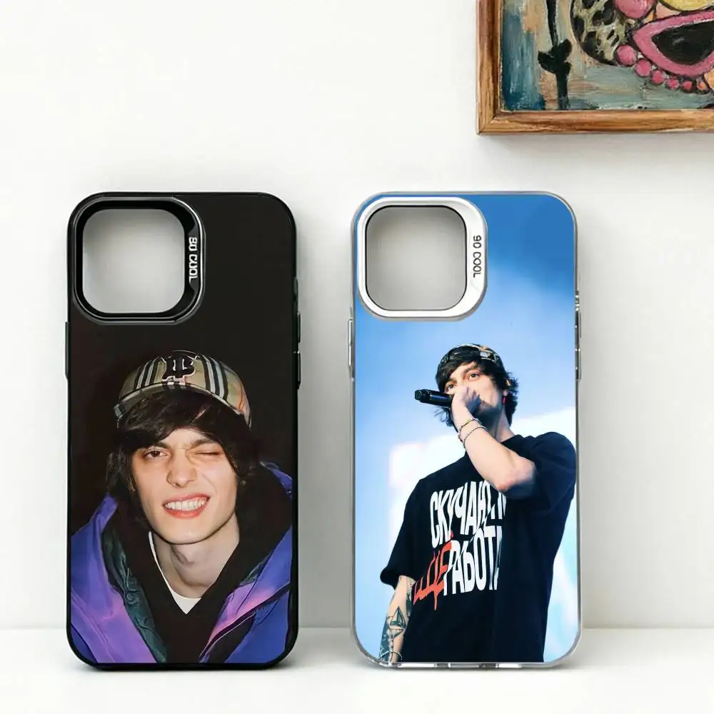 

Popular Russia Rapper O-Og Buda Phone Case For iPhone 17,16,15,14,13,12,11 Plus,Pro Max,XS,Colorful Silver Black Cover
