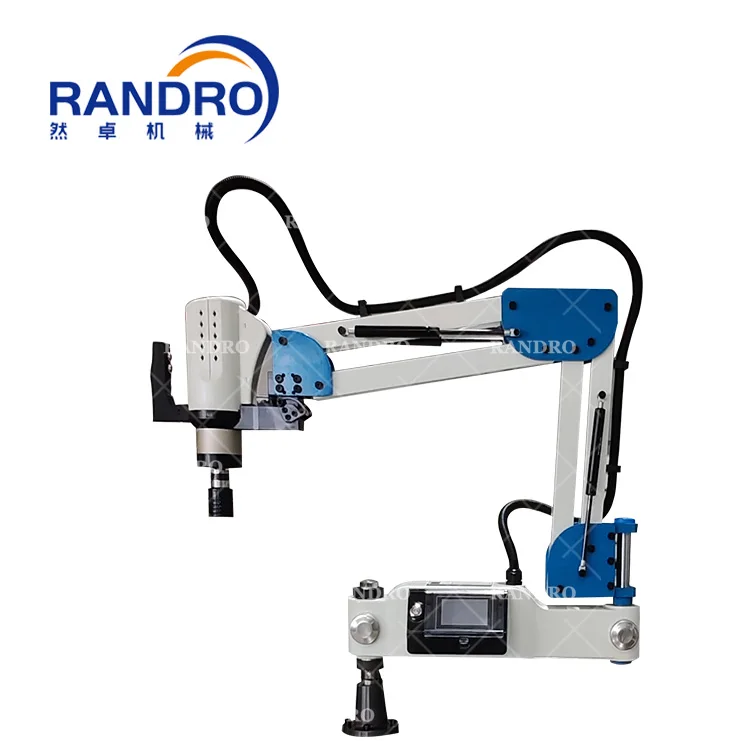 

RANDRO Томатическая машина для сверления и нарезания резьбы по металлу с 3-мя рычагами M16 M24 M36 Сервоэлектрическая машина для нарезания резьбы