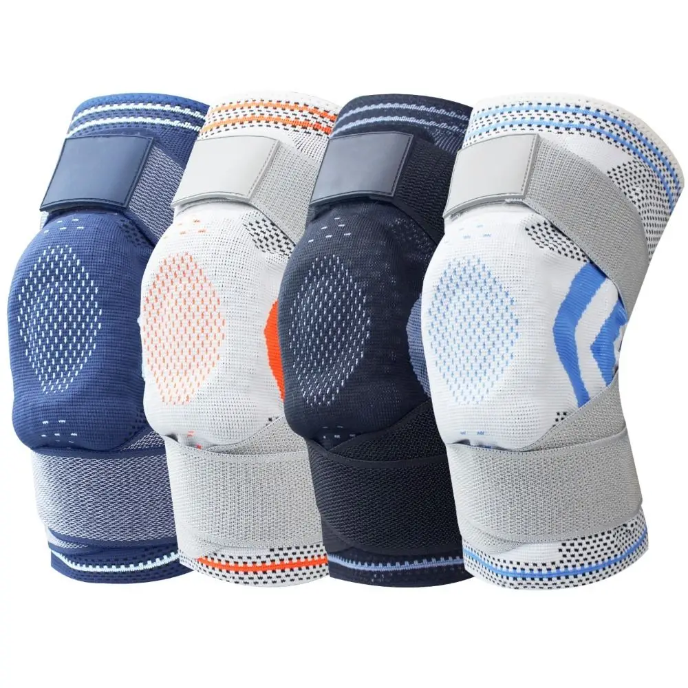 

Gym Fitness Gear Compression Knee Pads Elasticity Warm Knee Brace Cold-Proof Breathable Knitted Knee Protectors Running