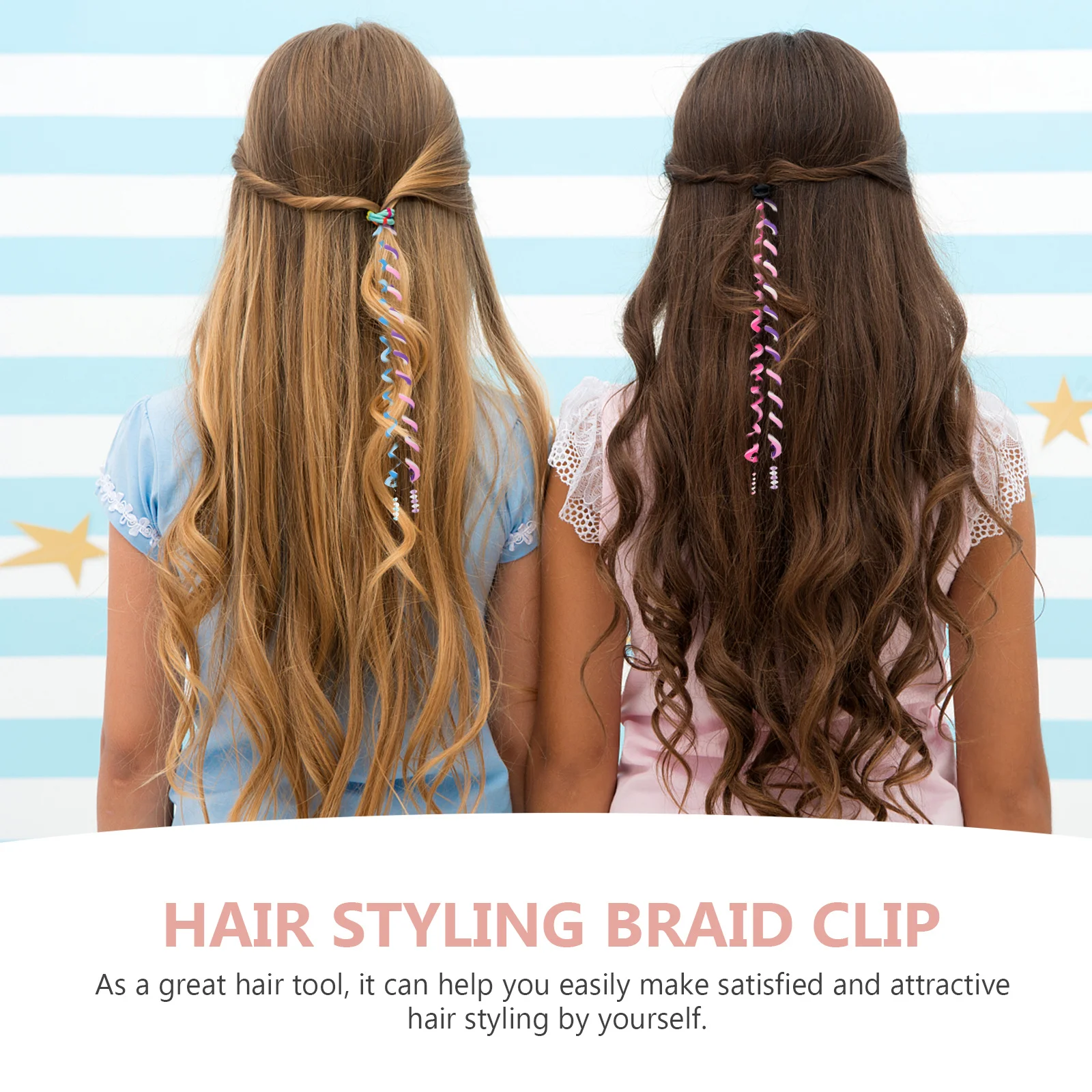 

12 шт., держатель для кос, спиральные инструменты для плетения для укладки хвоста своими руками, красочные аксессуары для волос, набор для подростков