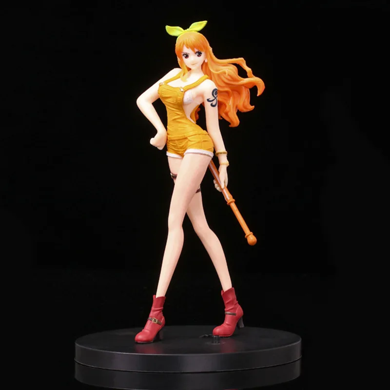 One Piece Nami Anime Figure Thief Cat Nami Figurine 17cm Pvc Statue Model Dolls Collectible Room Ornament Children Toys Gifts