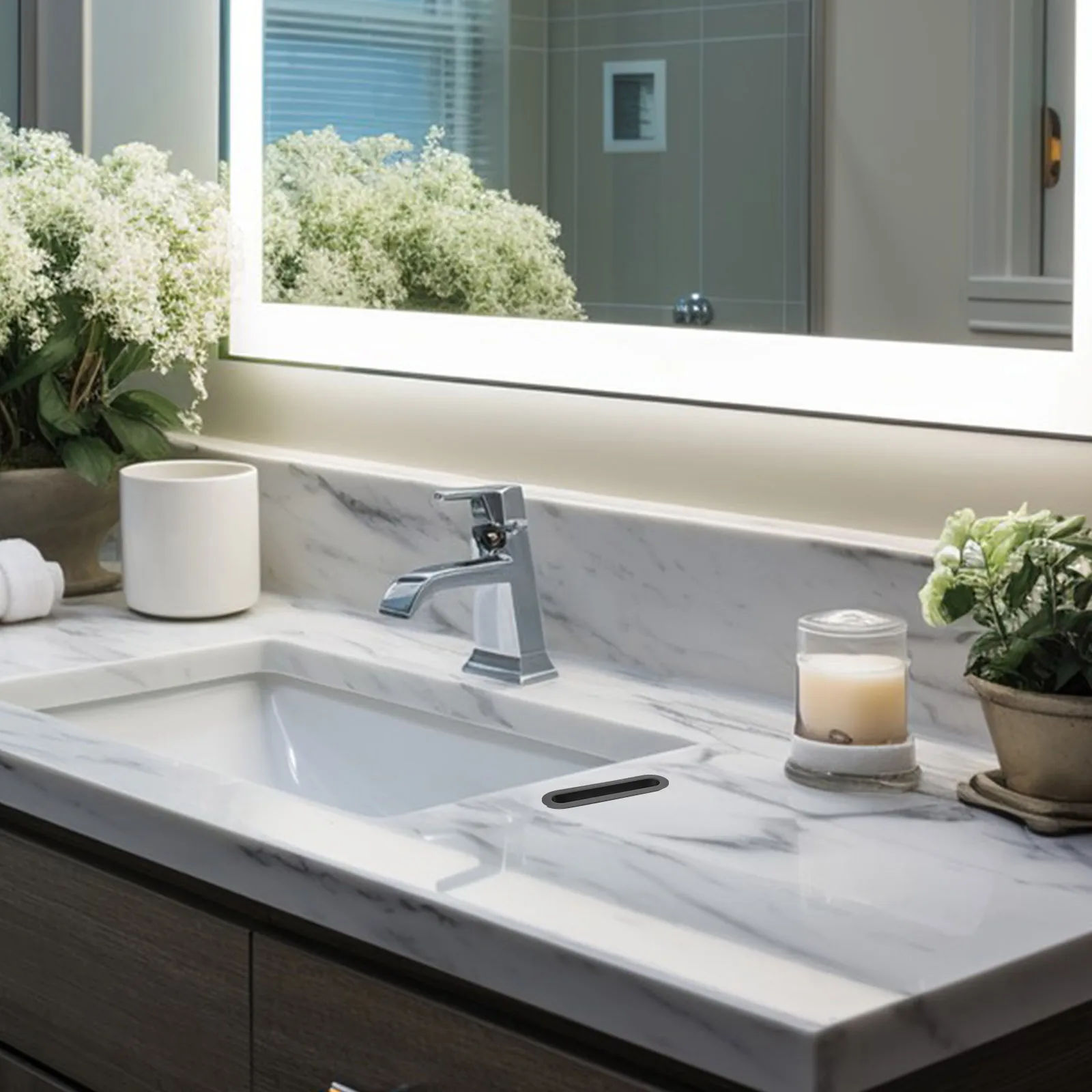 

3Pcs Waterproof Bathroom Mirror Cabinet Tissue Box Cover Smooth Edge Sealing Ring Multifunctional Holder Bathroom Toilet Paper