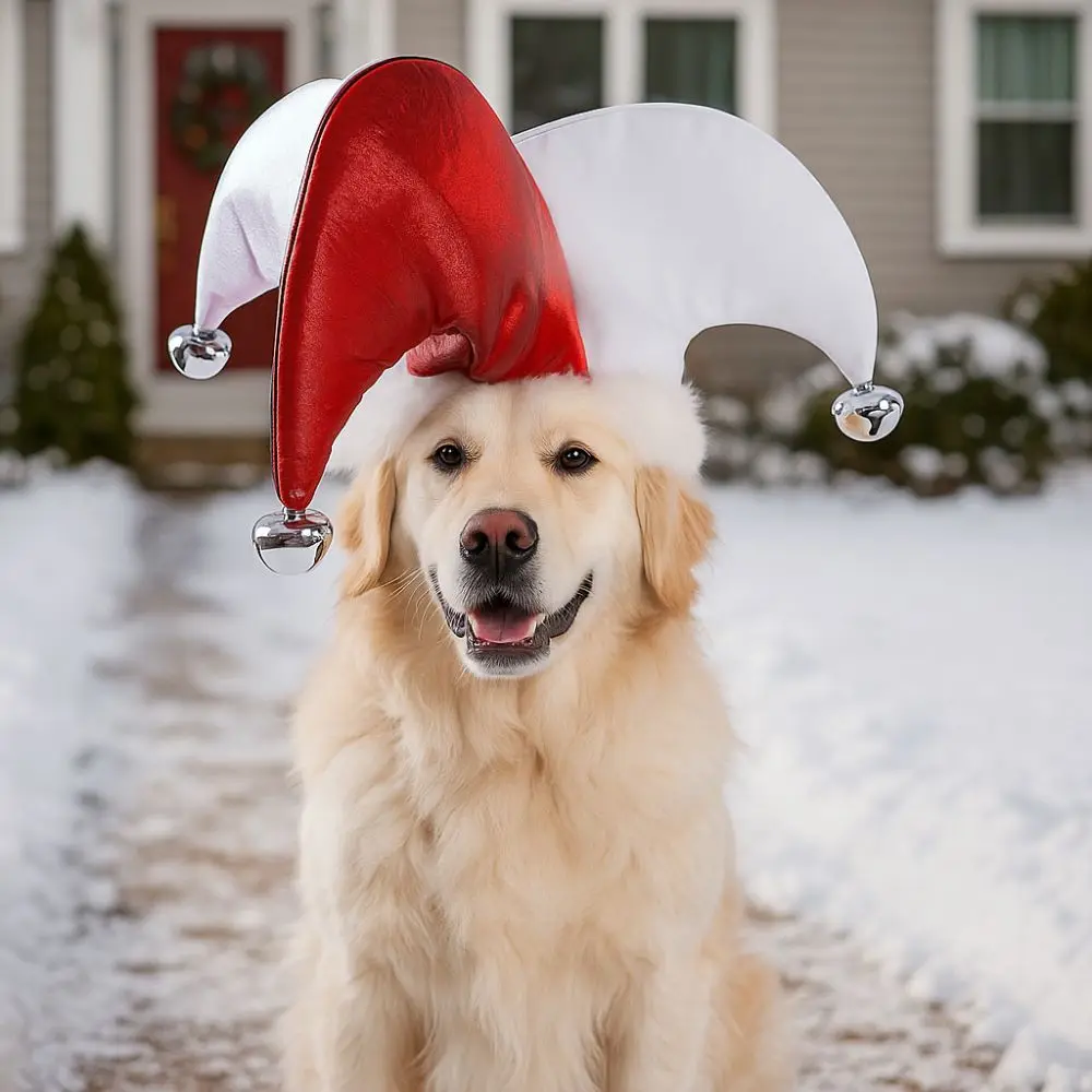 

Pet Supplies Cute Pet Joker Hat Breathable Adjustable Dog Party Hat Creative Dress Up Hat Photos Props