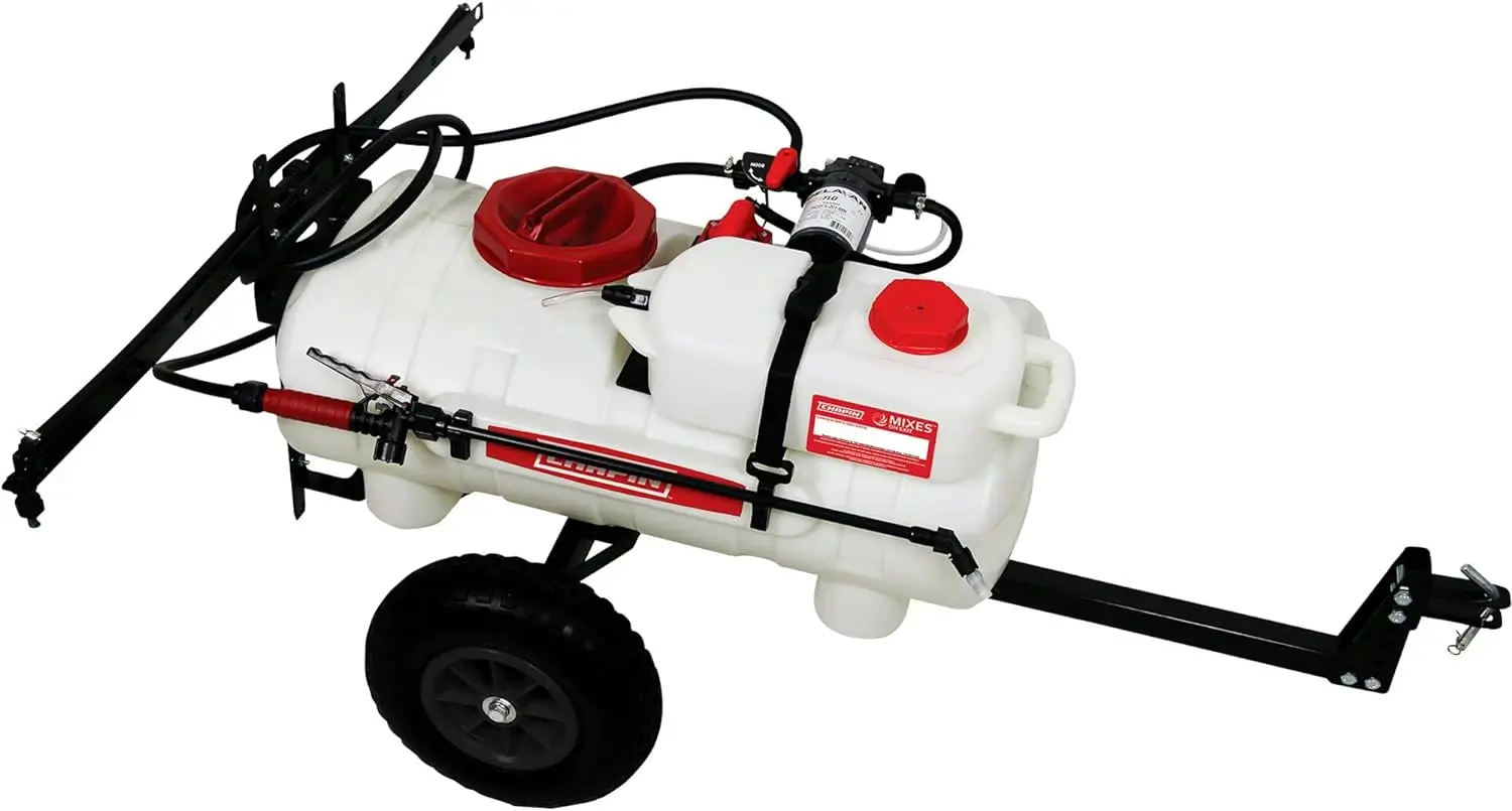 Chapin 97661E: 15-Gallon Made In The Usa 15-Gallon Mixes On Exit 12V, 2.5 Gpm Pump Atv/Utv Tow Behind Spot Sprayer With