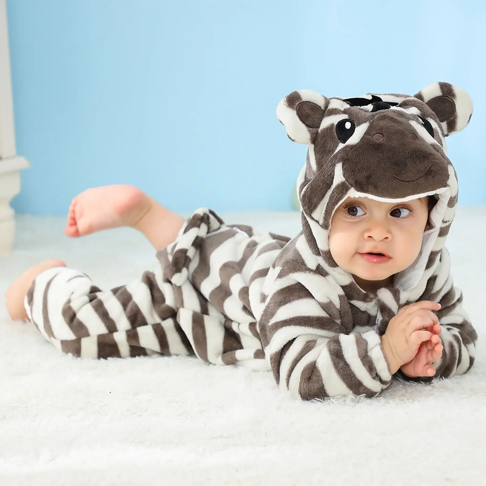 

Newborn Rompers Kids Sleepwear Pyjamas Stitch Jumpsuit Animal Boys Unicorn Panda Onesie Winter Baby Pajamas Anime Infant Clothes