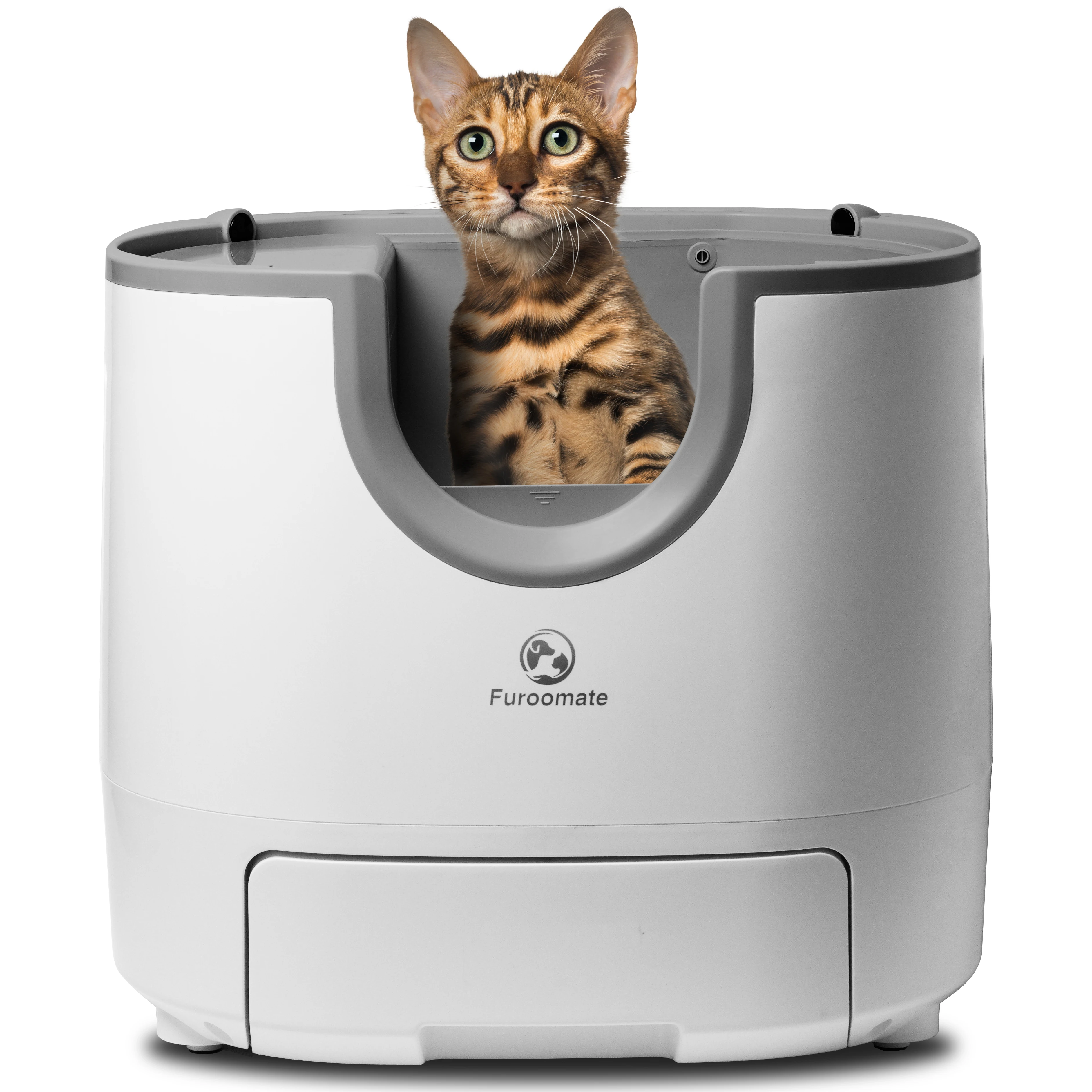 Caja de arena para gatos autolimpiante Diseño abierto con sensores de seguridad avanzados Capacidad extra grande para hogares multigatos sin complicaciones