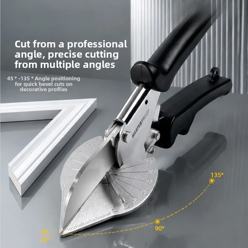 Angle Miter Shears Special Hand Cutter Electrician Carpenter 45‑Degree Cutting Duct Trunking Strip Trim