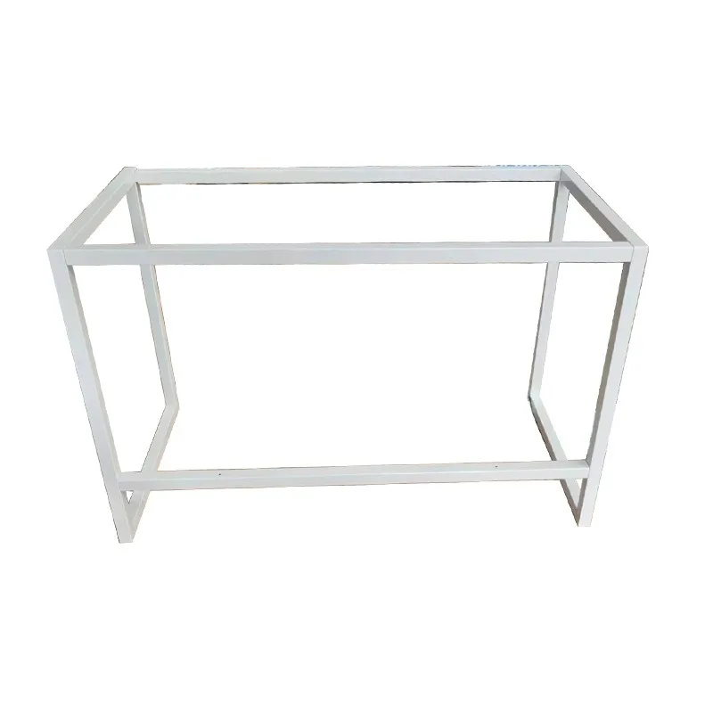 Wrought iron metal bar legs, desk foot bracket, desk legs, table rack, tripod, custom computer leg