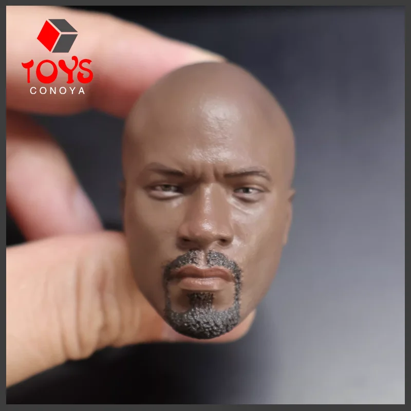 

In Stock 1/6 Mike Colter Head Sculpt PVC Head Carving Model Fit 12'' Male Soldier Action Figure Body Dolls