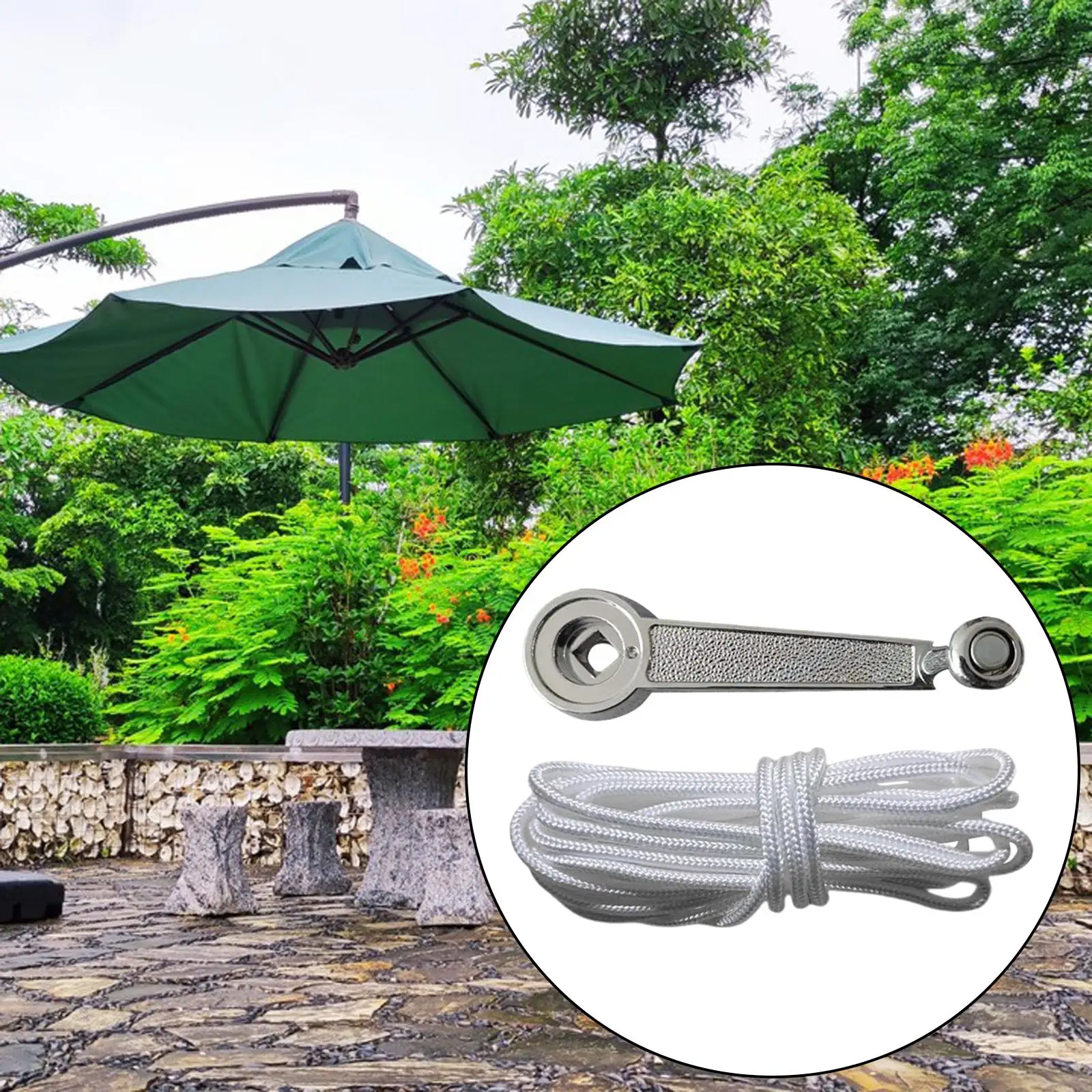 Patio Umbrella Crank Handle Outdoor Umbrella Rocker Handle Parasol Crank Handle for Patio Lawn Outdoor Parasol Picnic Courtyard