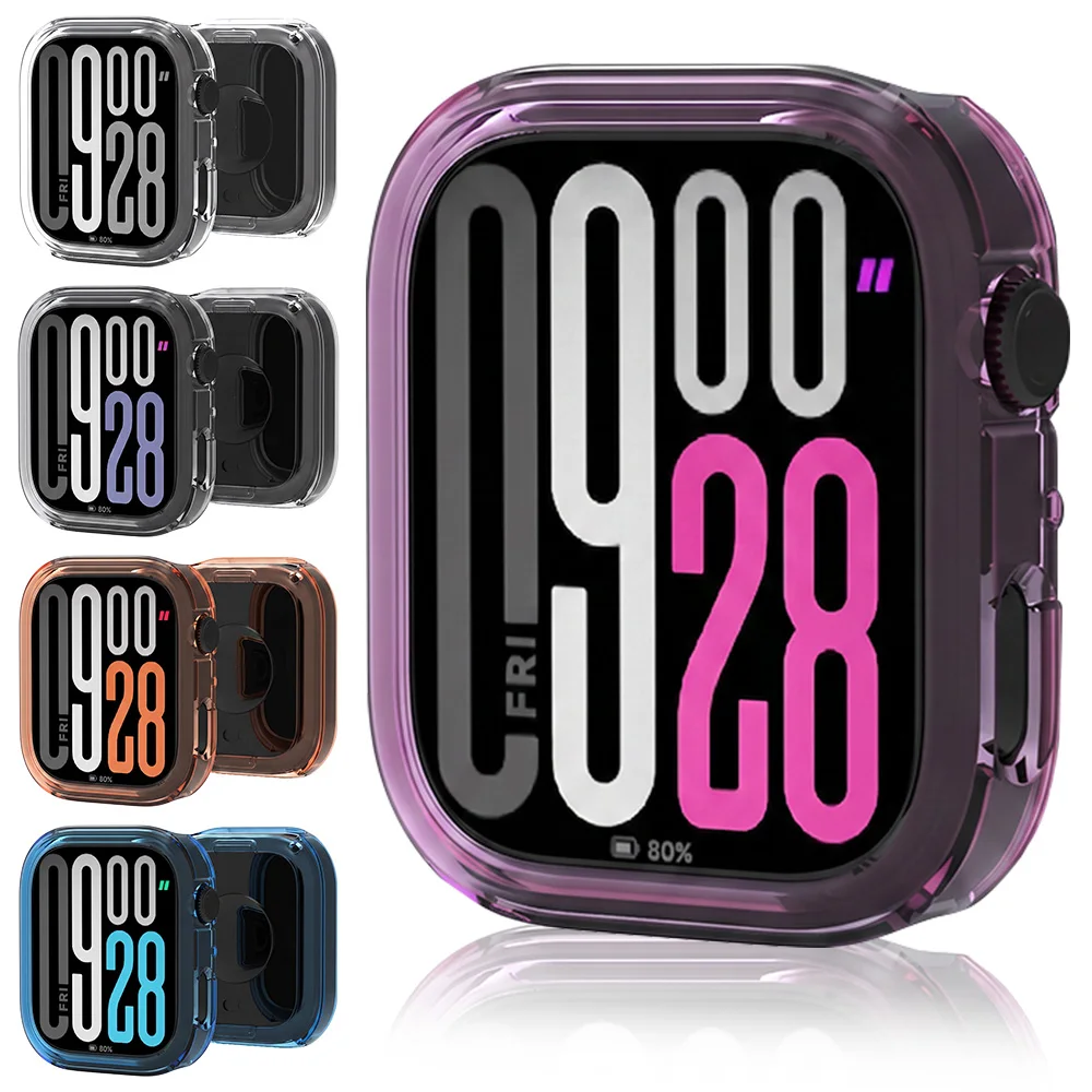 Soft TPU Case For Xiaomi Redmi Watch 6 Smart Watch Shockproof Frame Hollow Out Protective Covers for Redmi Watch 6 Accessories