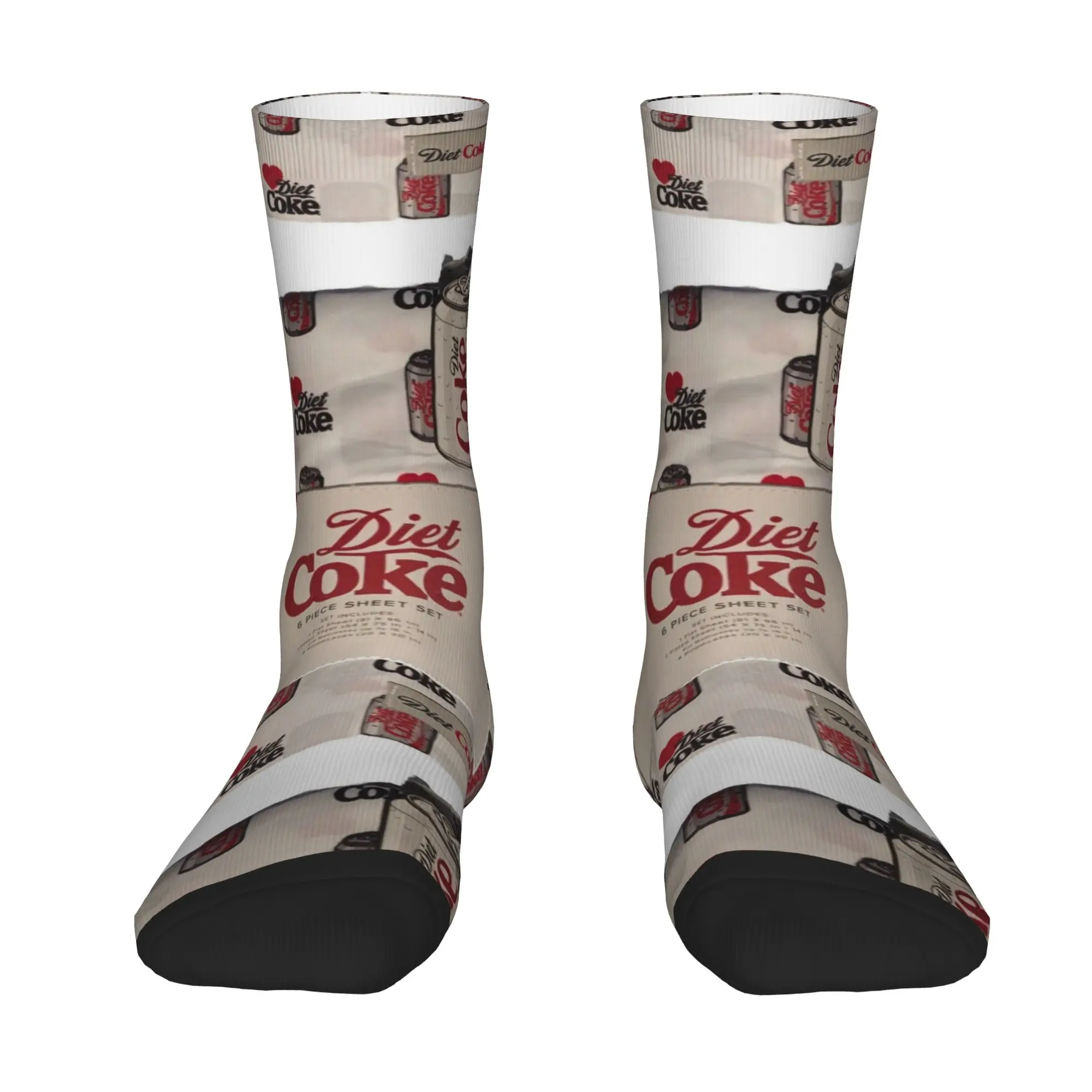 Funny Sock dDiet Coke dDiet Coke 6 Piece Sheet Merchandise  Rock Seamless Pattern Printed Men Socks Novelty Men's Socks