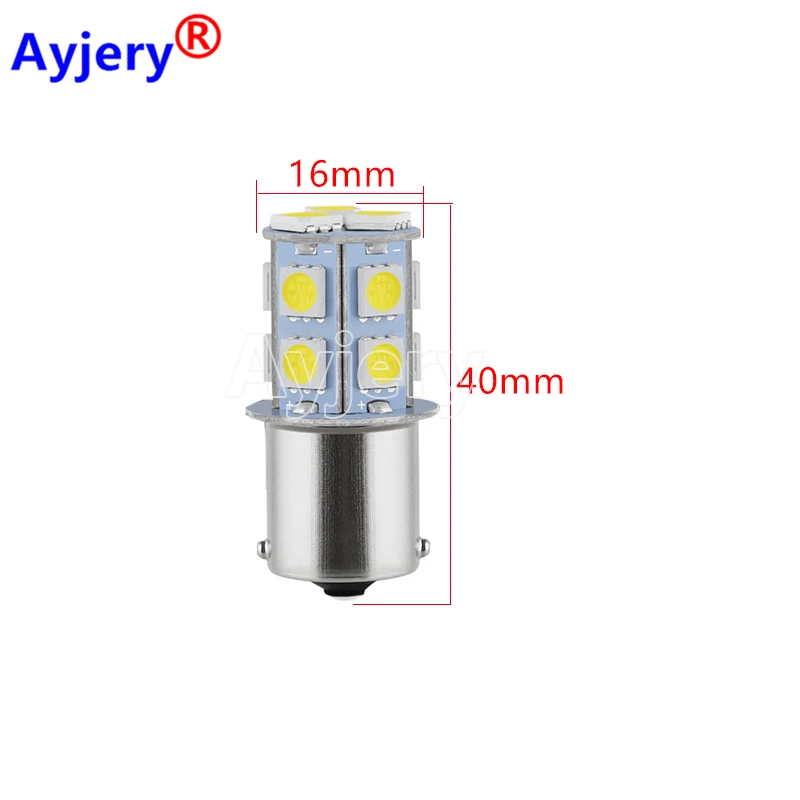 Luz LED de señal de giro para coche, lámparas de estacionamiento blancas, 4 piezas, 24V CC, S25 5050 13 SMD P21W 1156 BA15S 1157 BAY15D