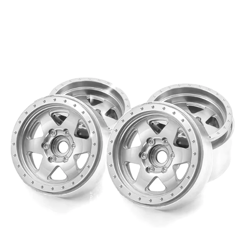 4 ชิ้น 1.9 ''Offset - 8 มิลลิเมตรโลหะ Beadlock ล้อฮับสําหรับ 1/10 Scale RC รถ Crawlers Axial SCX10 90046 AXI03007 Traxxas TRX4