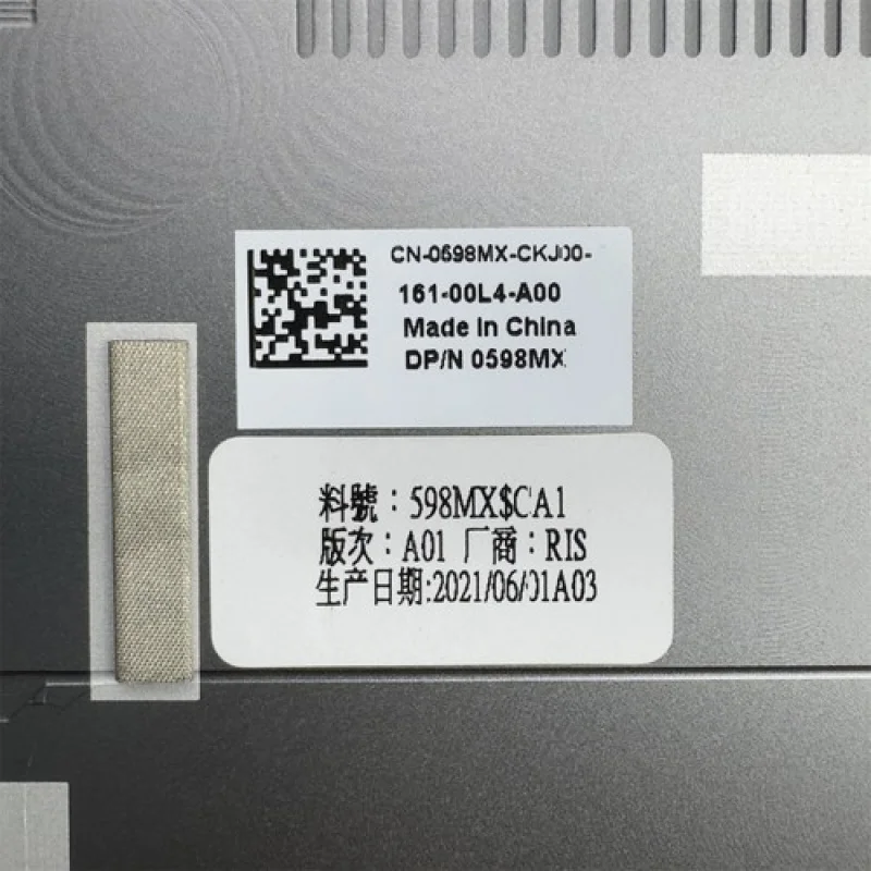 Y  For DELL Precision 5750 Bottom Case Lower Base Cover Case Silver 0598MX 598MX