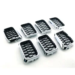 For Jeep Grand Cherokee 2017-2020 Chrome Frame Mesh Front Grille 68317863AA Car Accessories