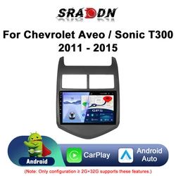 For Chevrolet Aveo Sonic T300 2011-2015 Android Car Radio Automotive Multimedia Player Navigation GPS CarPlay Screen Auto Stereo