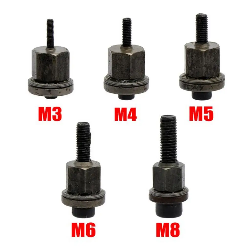 Steel Hand Nut Rivet Tip Replacement Mandrel Nut Insert Tool for M3 M4 M5 M6 M8 Riveter Repair