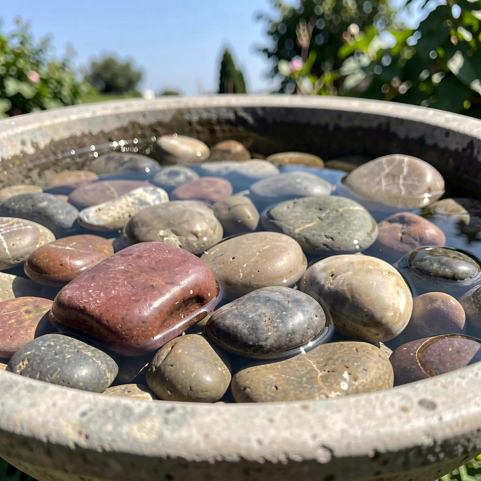 Natural River Rocks Decorative Pebble Stepping Stones Garden Paving Stone Outdoor Landscaping Aquarium Fountain River Pebbles