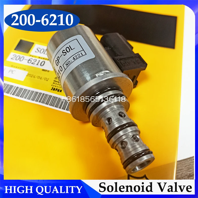 High Quality 200-6210 2006210 Solenoid Valve 12V For 420E Loader 430E 432E 434E 444E 450E 450F