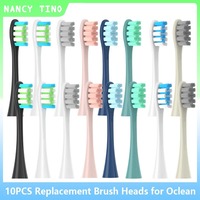 10PCS Vacuum Sealed Packed Replacement Brush Heads for Oclean X PRO/ Z1/ F1/ One/ Air 2 /SE Soft DuPont Deep Cleaning Nozzles
