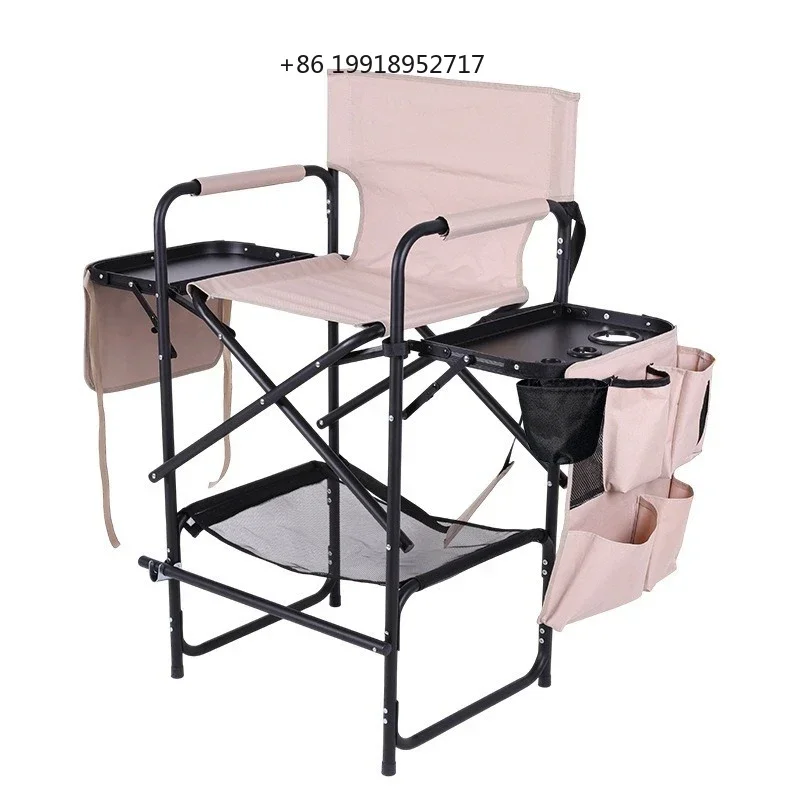 Foldable Director Chair Outdoors Makeup Chairs Multifunctional Portable Barber Chair Simple Comfortable Film Crew Shot Chairs