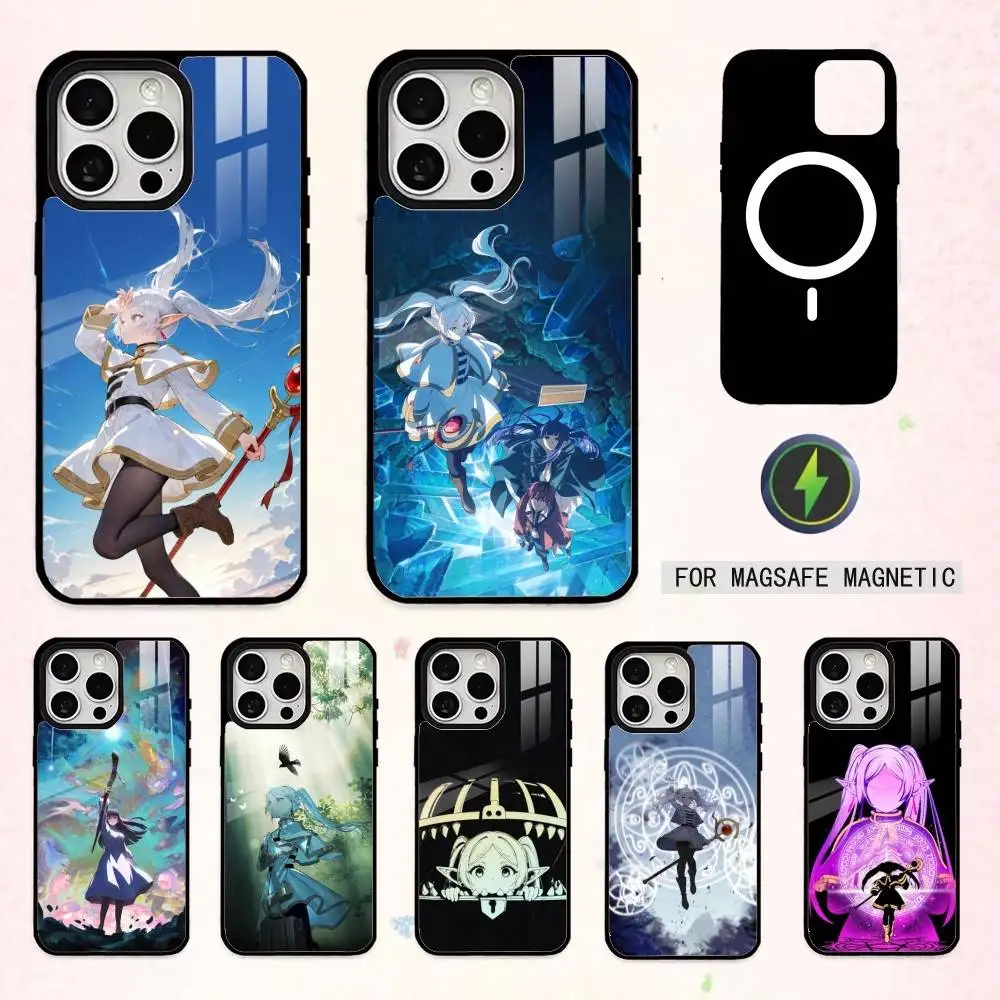 

F-Frieren B-Beyond Journey's End Phone Case For iPhone17,16,15,14,13,12,11 Plus,Pro Max Magnetic For Magsafe Wireless Charging