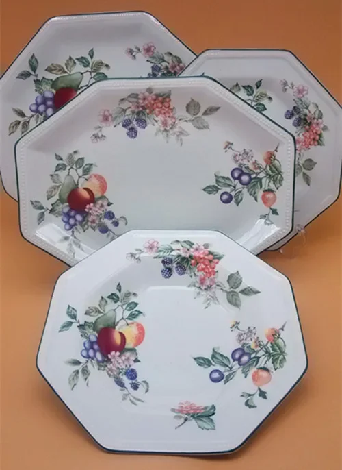 Star anise soup plate dinner plate 12 inch fish plate