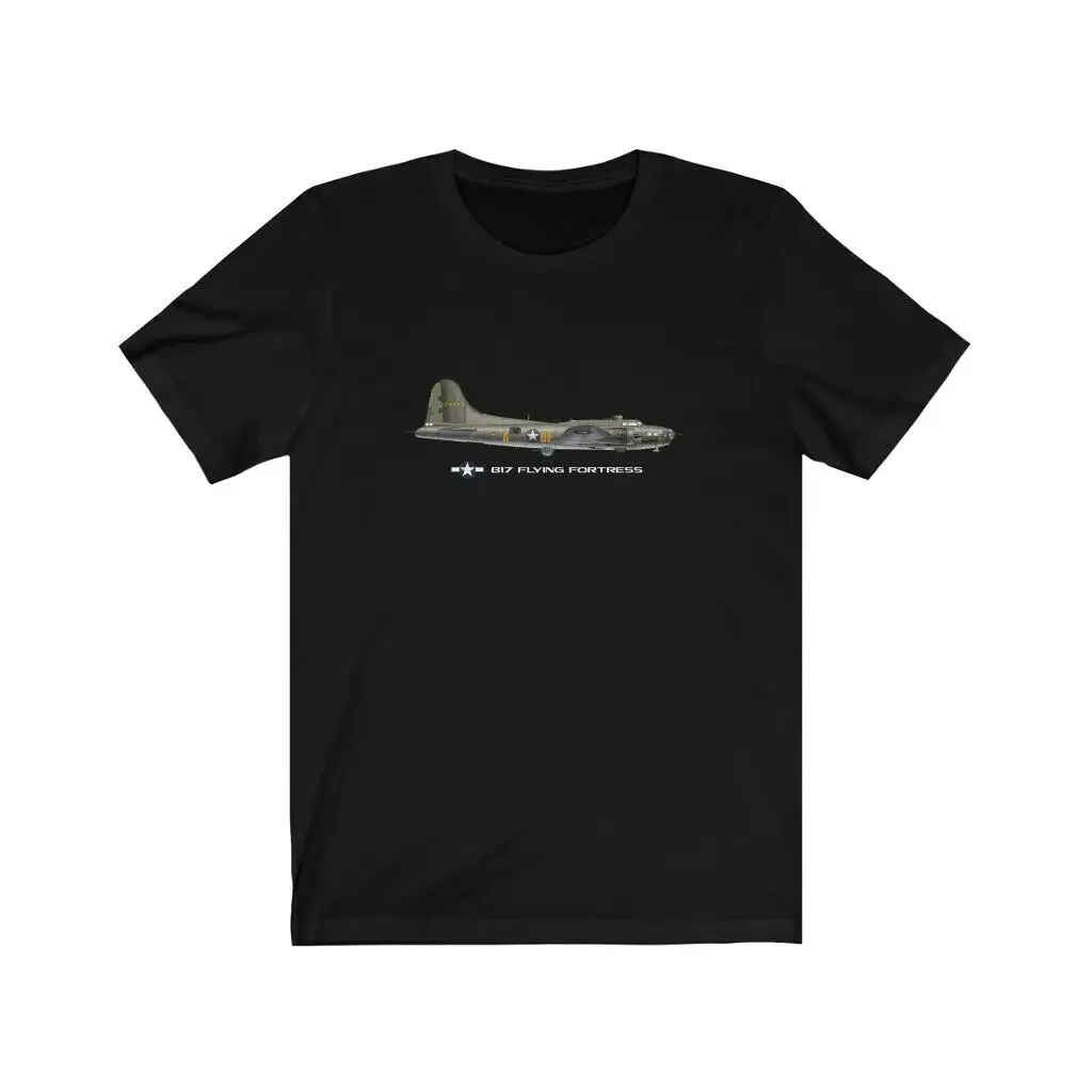 USAF Memphis Belle B-17 Flying Fortress Bomber T-Shirt 100% Cotton O-Neck Short Sleeve Casual Mens T-shirt Size S-3XL