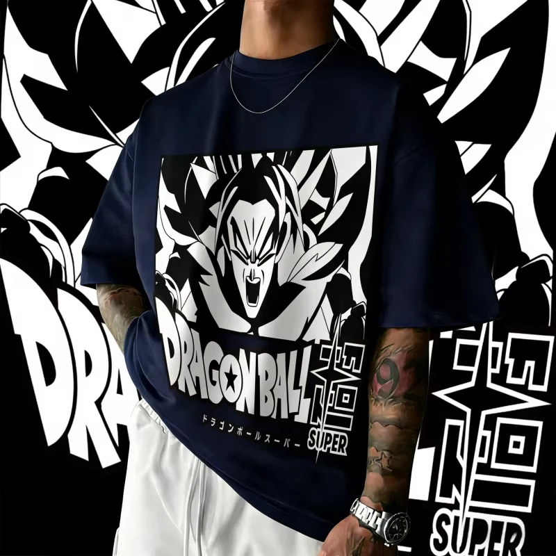 

2026New Summer Dragon Ball 40th Anniversary Frieza 100% Cotton Anime Printed T-shirt Extra Size Casual Streetwear Unisex Y2k
