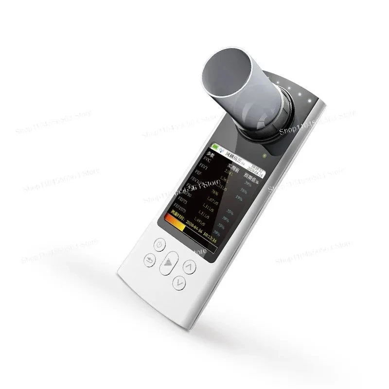 Digital Spirometer with Bluetooth & Color Display for Lung Function Respiratory Diagnosis, USB Portable Device Model SP80B