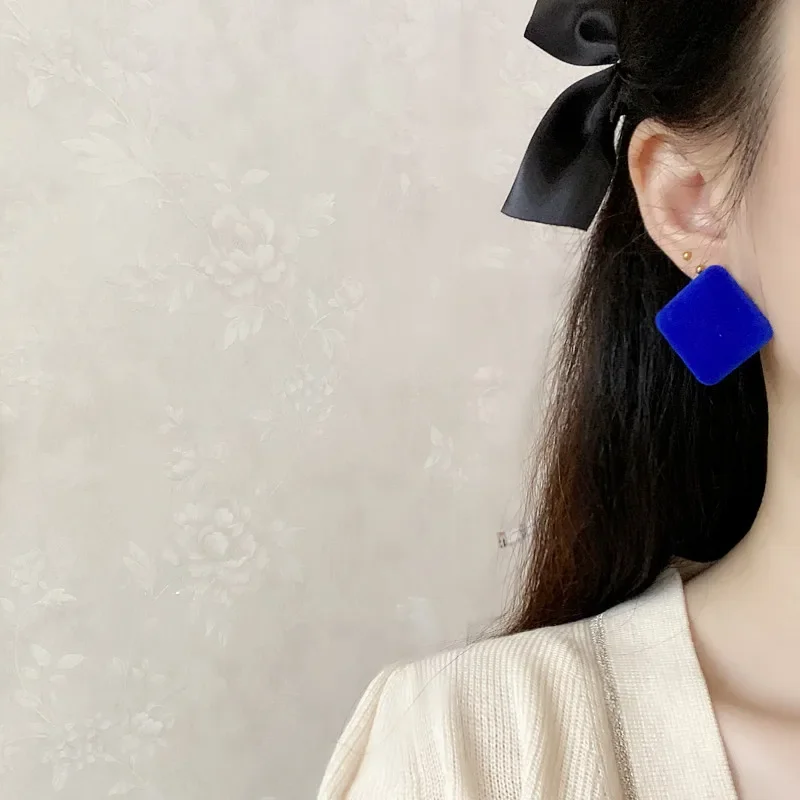 French Blue Earings Jewelry Accessories Girl Dangle Earrings 2022 Trend