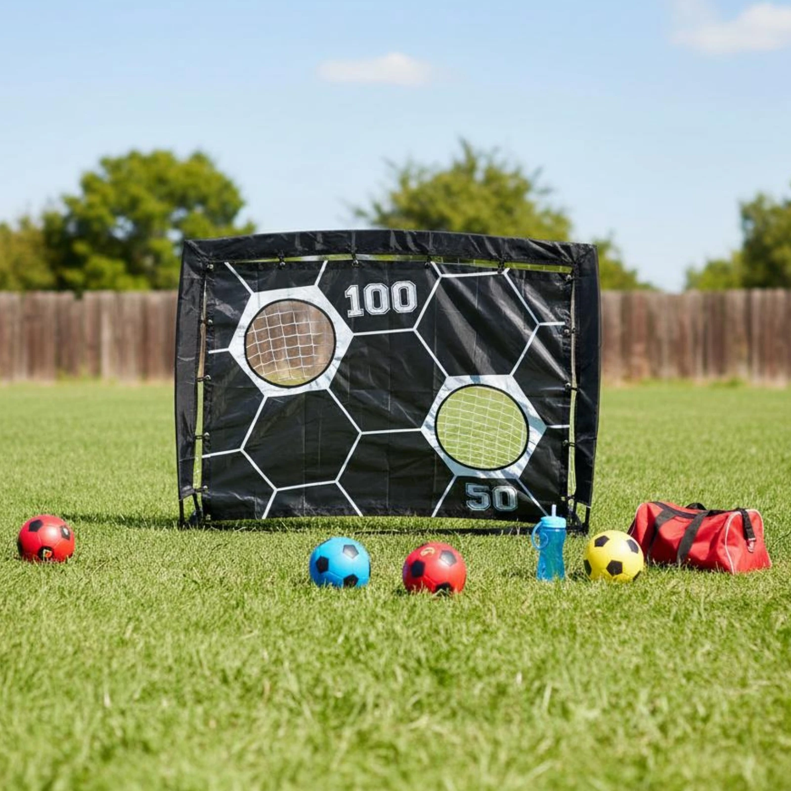 

Foldable Soccer Net Lightweight Kids Soccer Target Goal Portable Instant-Open Goal Sturdy Sports Gear for Indoor, Training