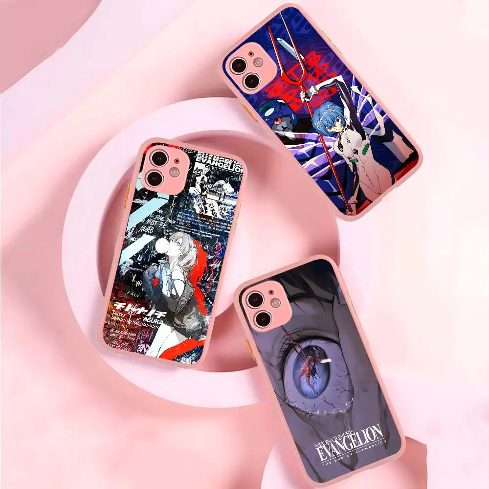 Anime Classic E-evangelion For Silicone Matte Phone Case For IPhone 16 Pro Max 15 14 13 12 11 X XS MAX view 4