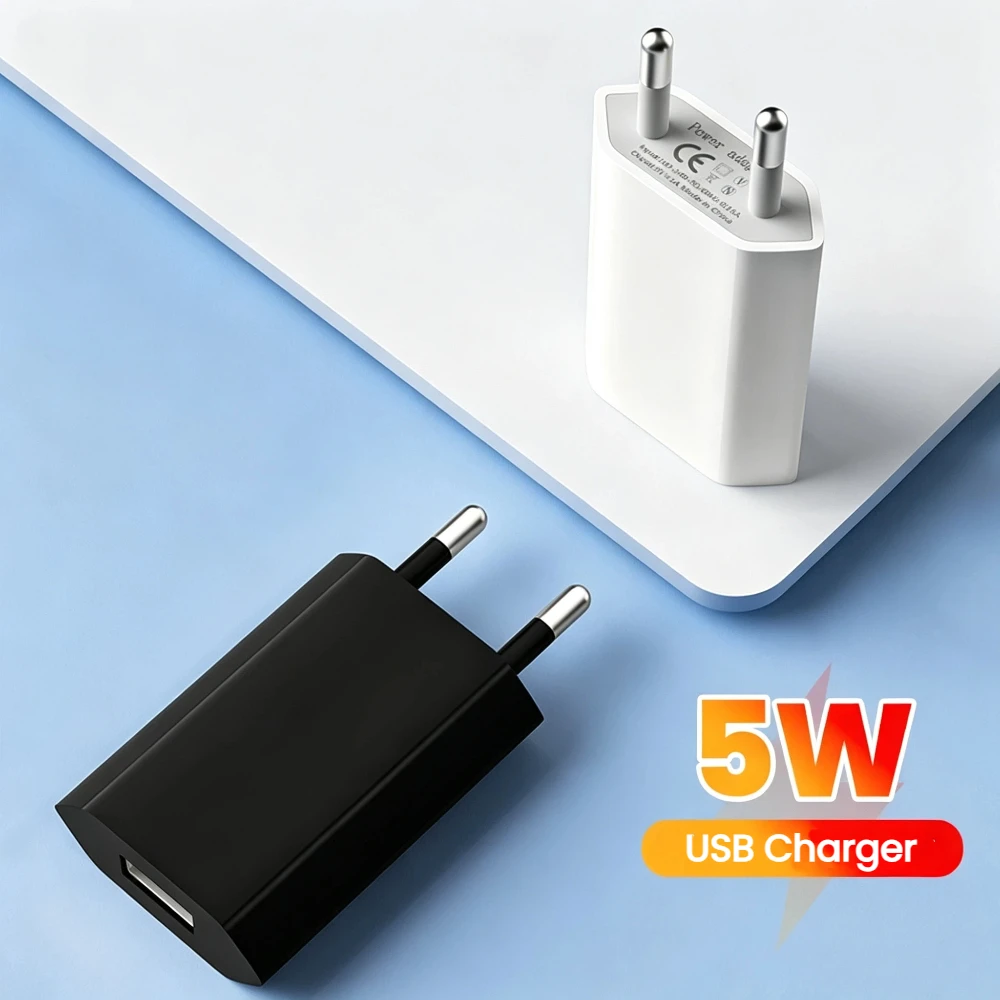Mini USB Charging Adapter 5V 1A Power Supply for Charging Bluetooth Headphones Small Speakers Small Fans Small Electronic Device