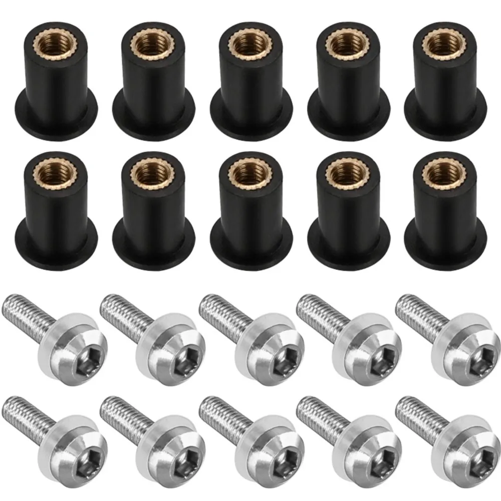 

10pcs 5mm Windscreen Fairing Windshield Bolts Screws For CFMOTO 450CLC 450SR 450SS 300SR 450SR-S 800NK 450NK 650MT 675SR-R 675SS