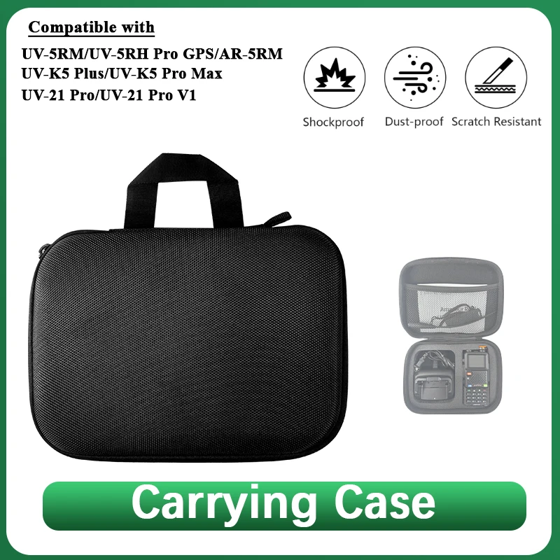 

Сумка для рации UV-21 Pro UV-5RM UV-5RH Сумка для переноски Двусторонняя коробка для хранения радио для Baofeng K5 Pro Max Сумка для запуска и охоты