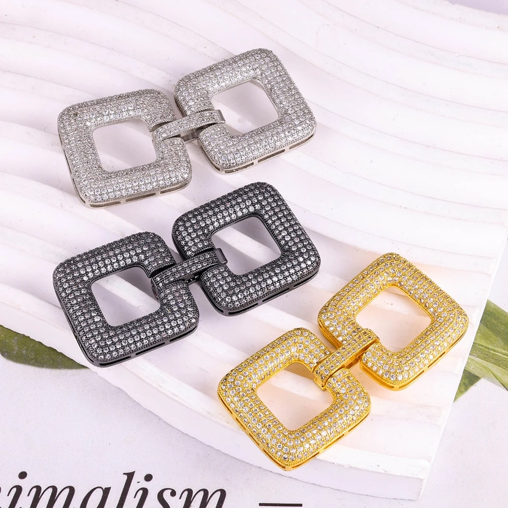 Juya DIY Đính Đá Zirconia Sang Trọng Tua Rua Kết Nối Hoa Tulip Mặt Dây Chuyền Hoa Cho Bộ Kim Chỉ Đá Tự Nhiên Ngọc Trai Tua Rua Trang Sức Làm