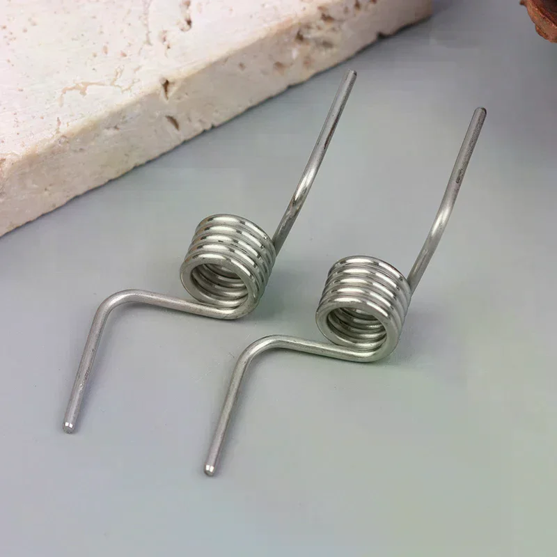 2Pcs/Set Refrigerator Divider Door Hinge Spring Accessories Baffle Strong Stainless Steel Refrigerator Door Torsion Springs