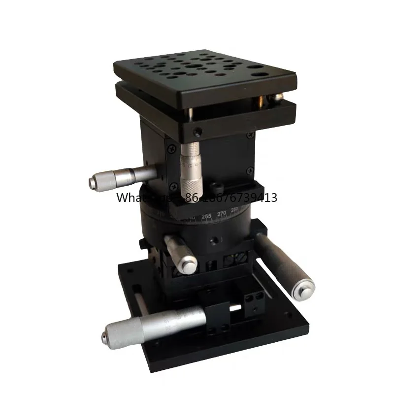 

125x75mm 6-Axis Linear Stage Precision Lift Rotation & Translation Optical Alignment Positioning System