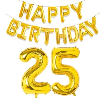 15個金色生日快樂數字鋁箔氣球,適合兒童、成人派對裝飾,男孩女孩適用,數字包括10歲、18歲、20歲、25歲、30歲、35歲、40歲、50歲、60歲。 8 最佳銷售 30歲生日快樂 - №4