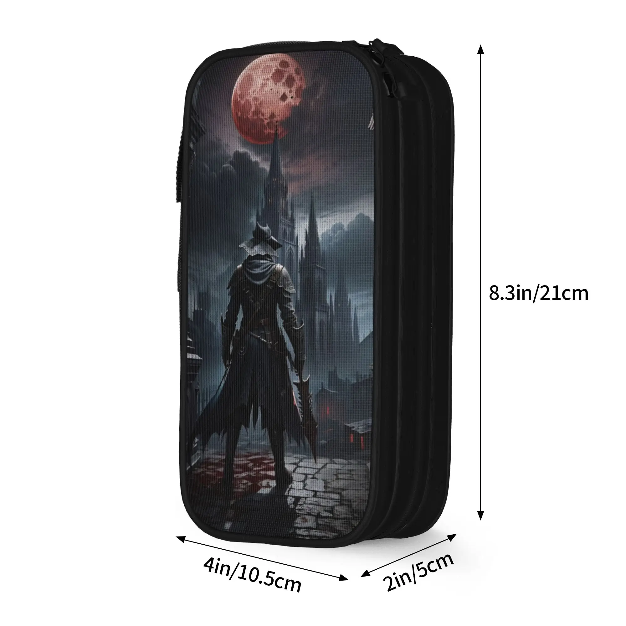 Bloodbornes Darks Souls Game Pencil Case Pen Holder Pencil Bags for Student Large Storage Students School Cosmetic Pencilcases