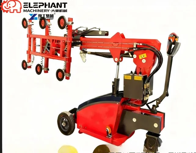 Rotatable Tiltable Glass Handling Vehicle Anti‑slip Suction Cup Labor Saving Outdoor Glass Lifting Equipment