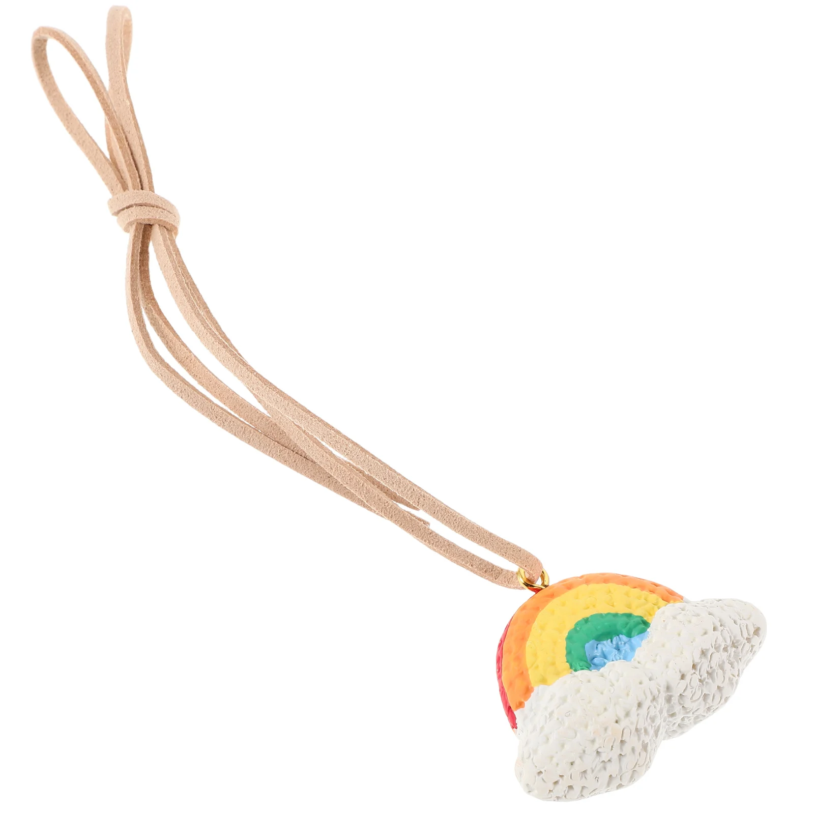

Rainbow Resin Car Pendant Rearview Mirror Decoration Vibrant Colorful Durable Hanging Charm For Motorcycle Vehicle Pride