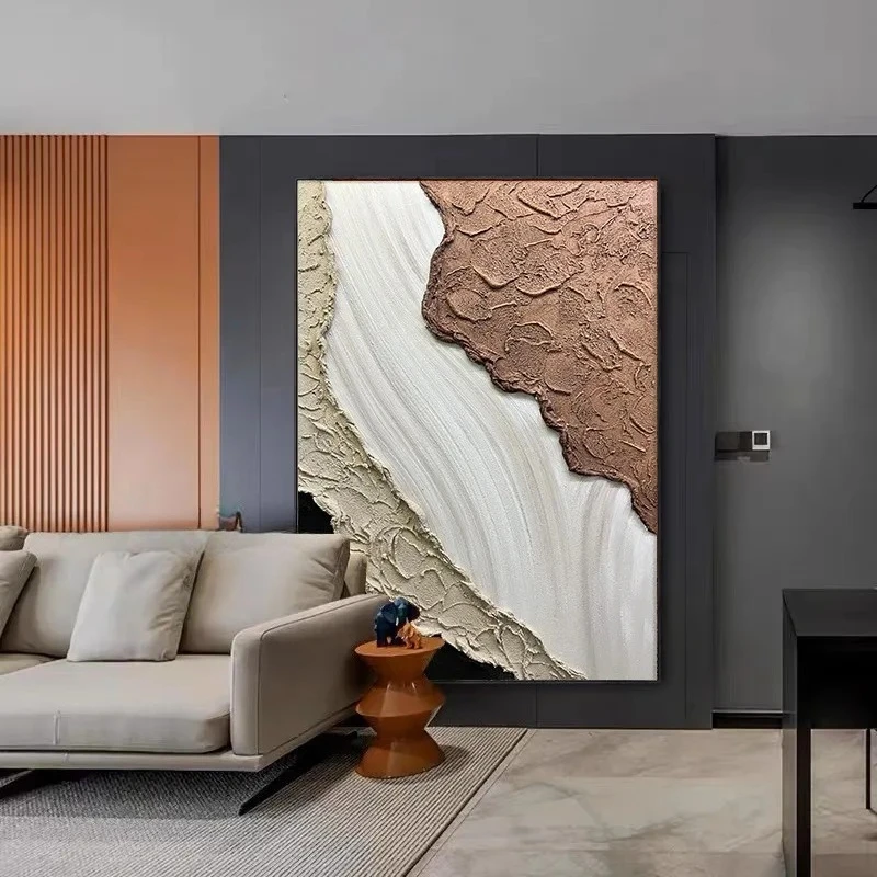 painting texture hand-painted oil entrance hanging painting floor wall painting three-dimensional abstract large thick