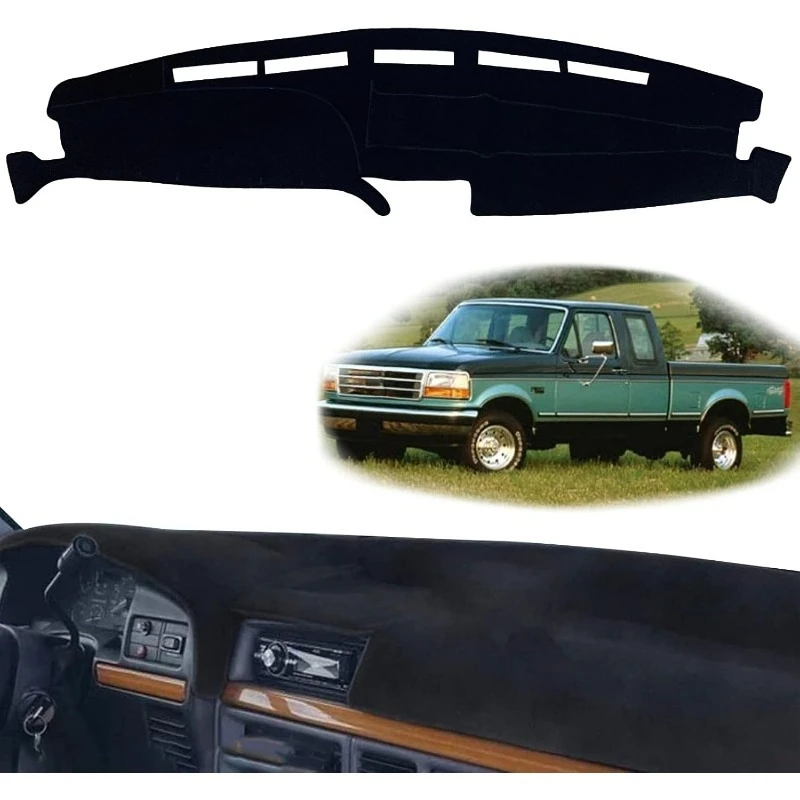 

For Ford F150 F250 F350 Pickup Truck 1992 1993 1994 1995 1996 Car Dashboard Cover Mat Avoid Light Pad Anti-UV Case Carpet