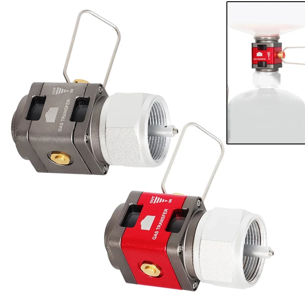 

Camping Gas Adapter Gas Tank Converter Gas Refill Configuration 1.18 1.18 2.91 Inches Gas Converter Dual Visual Display