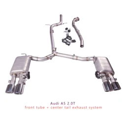 [Customised】304 Stainless Steel Catback Exhaust for Audi A4/A5 B8 2.0T 2017-2022 Car Exhaust System Exhaust