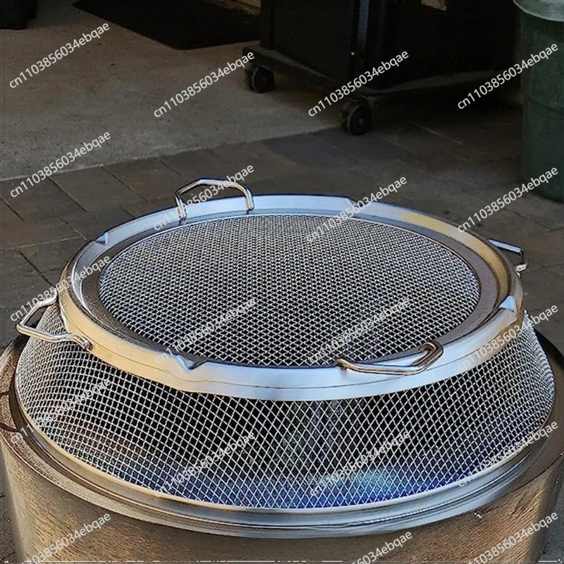 For Bonfire Stove Spark Hood Smokeless Cover Stainless Steel Outdoor Stove Accessories Barbecue Firewood Stove Cover
